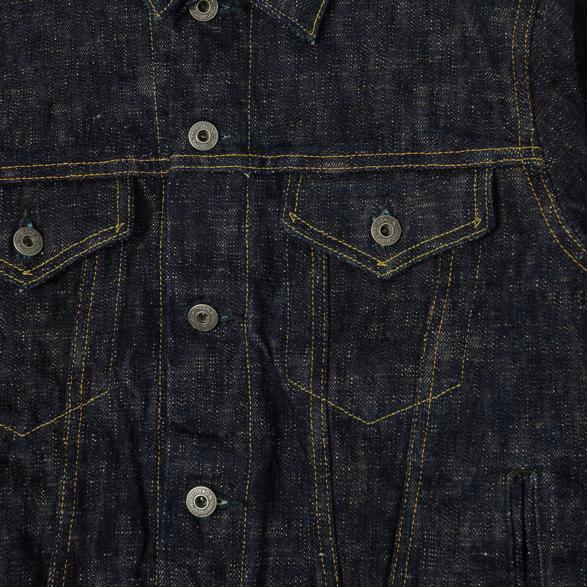 ONI Denim 02527P-Kasuri 17oz Type III Denim Jacket - One Wash
