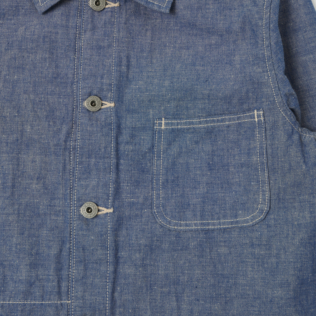 ONI Denim 03101-HCBGY 8.3oz Heavy Chambray Coverall Jacket - Blue Grey One Wash