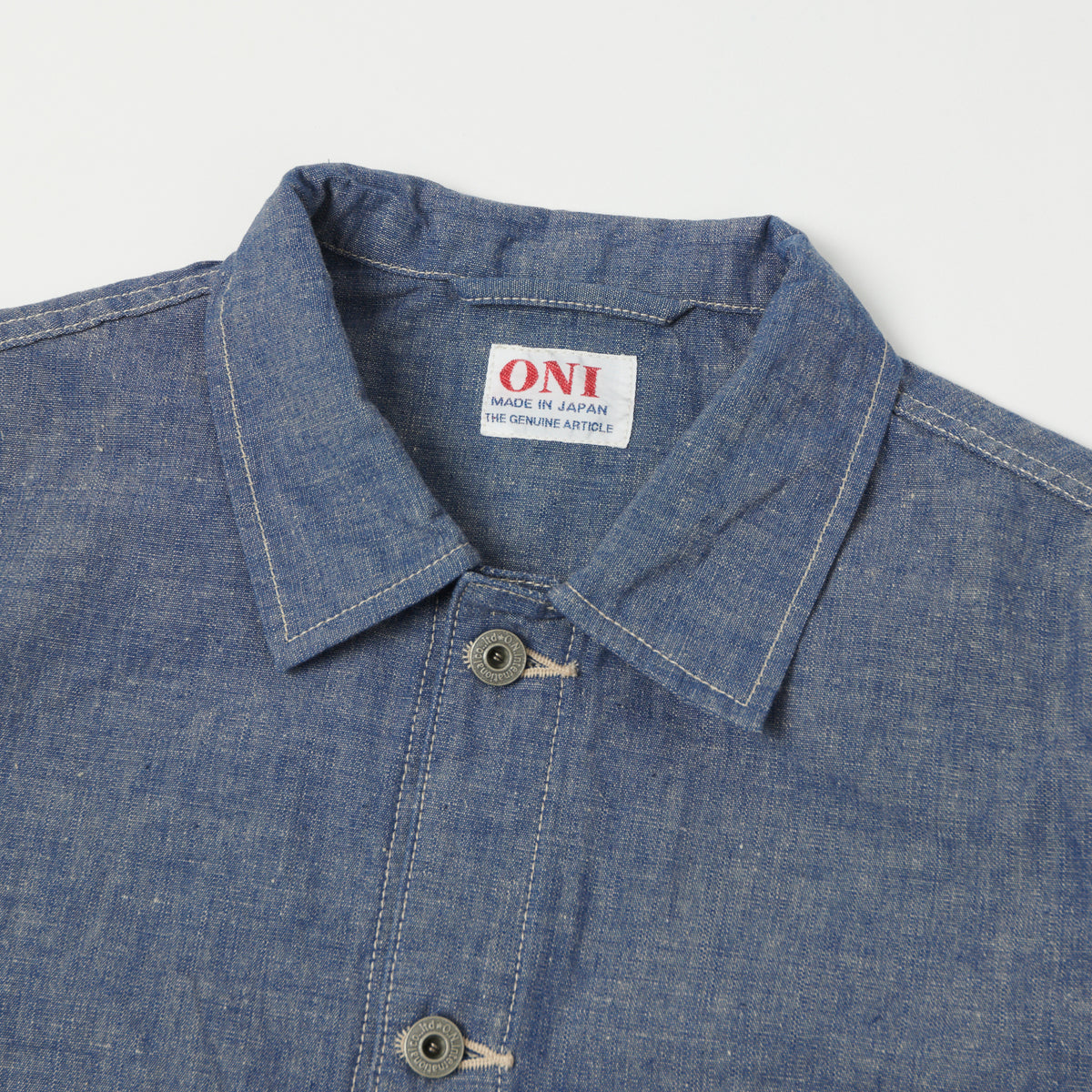 ONI Denim 03101-HCBGY 8.3oz Heavy Chambray Coverall Jacket - Blue Grey One Wash