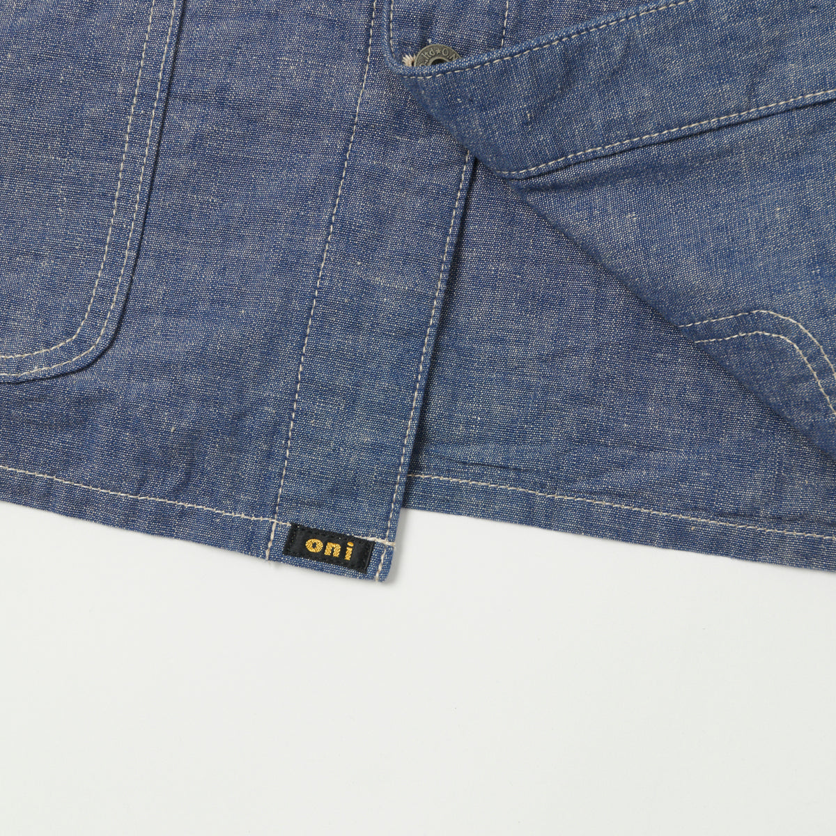 ONI Denim 03101-HCBGY 8.3oz Heavy Chambray Coverall Jacket - Blue Grey One Wash
