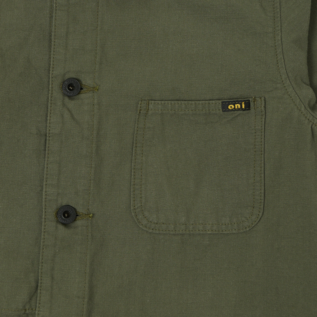 ONI Denim 03500-8GG 8oz 'Beta Chambray' Coverall Jacket - Green Grey