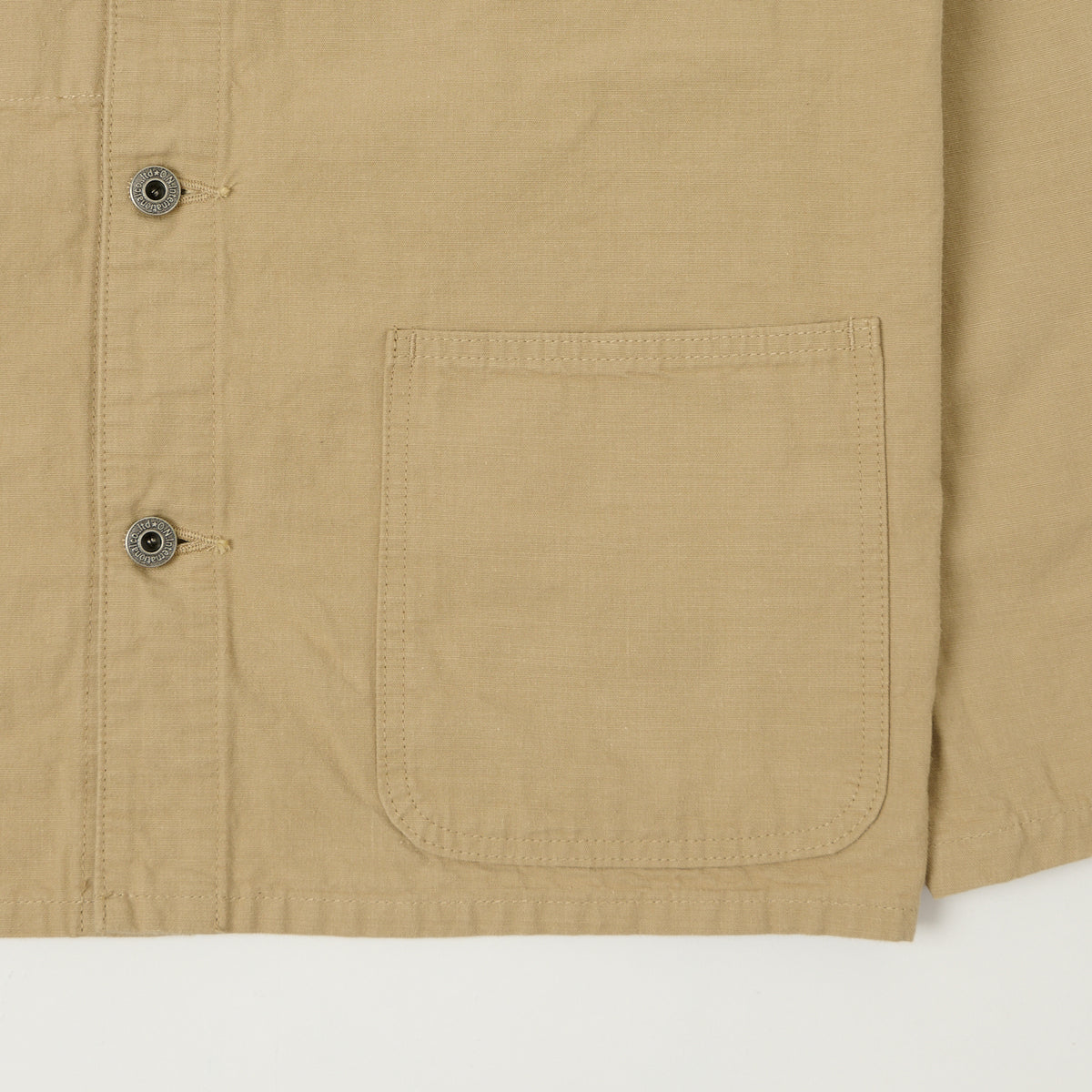 ONI Denim 03500-8BE 8oz 'Beta Chambray' Coverall Jacket - Beige