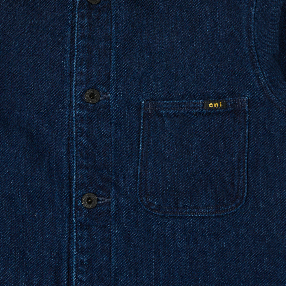 ONI Denim 03501 Indigo Dobby Twill Coverall Jacket - Indigo
