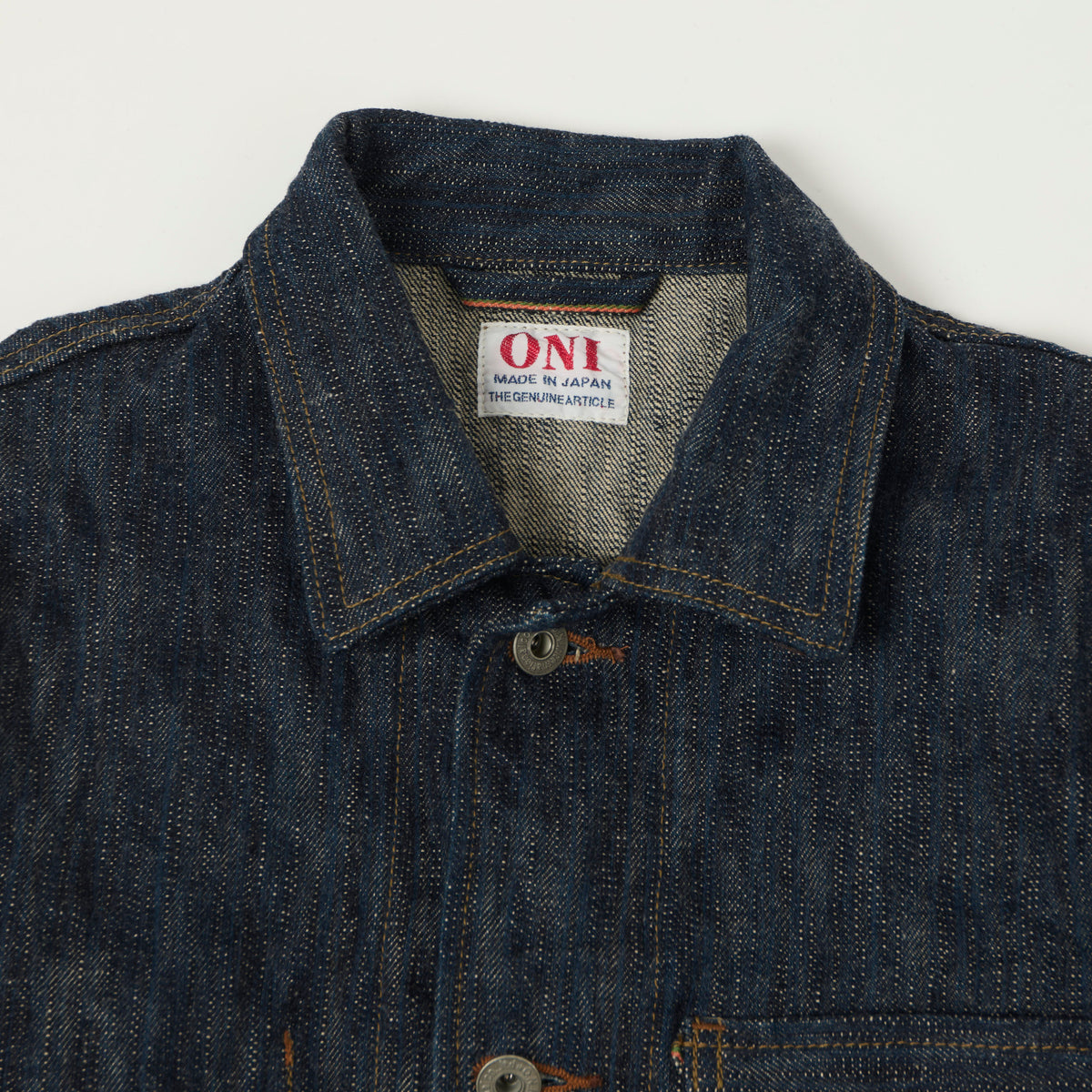 ONI Denim 03502-Kase 16oz Natural Indigo Coverall Jacket - One wash