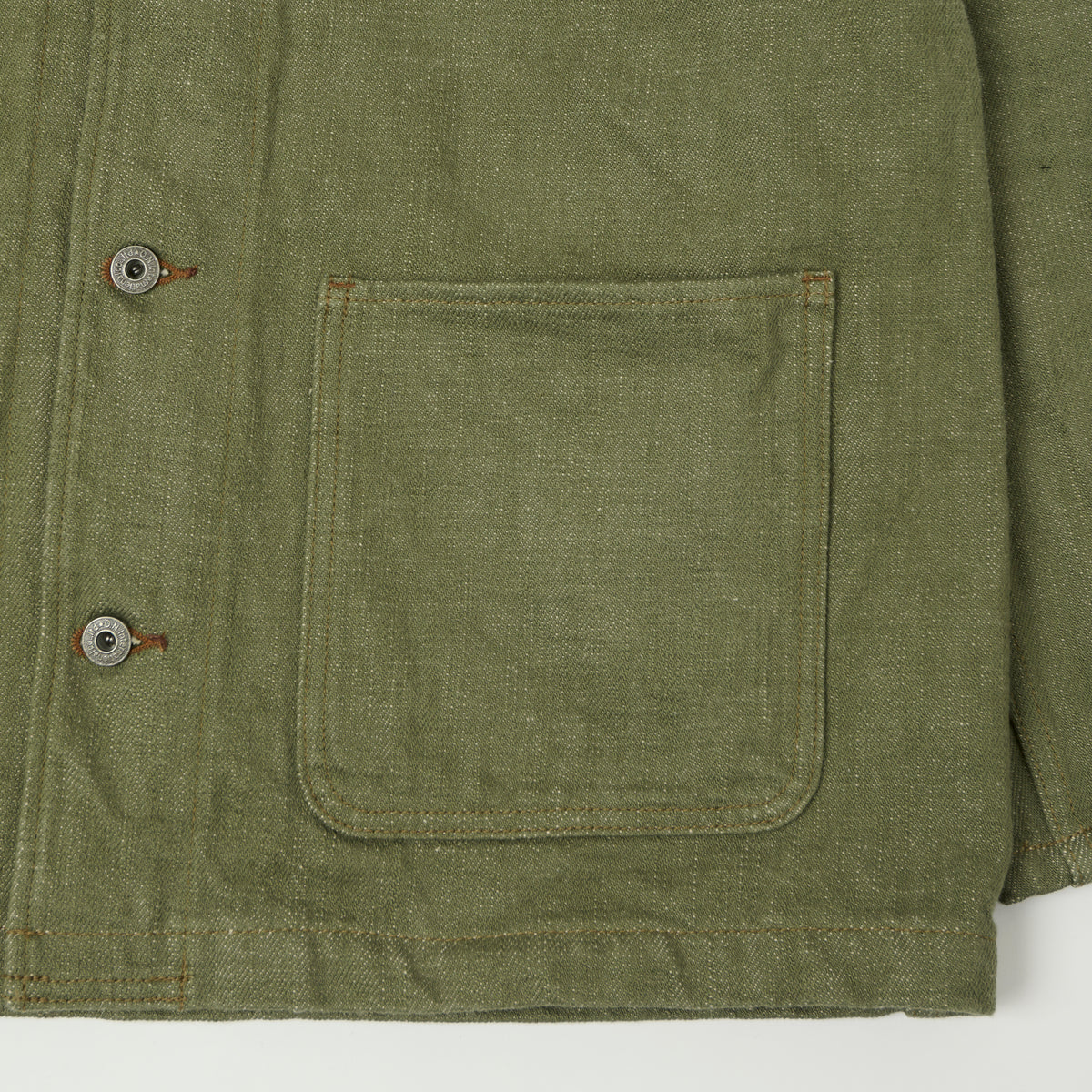 ONI Denim 03502-OLD18 18oz Coverall Jacket - Olive