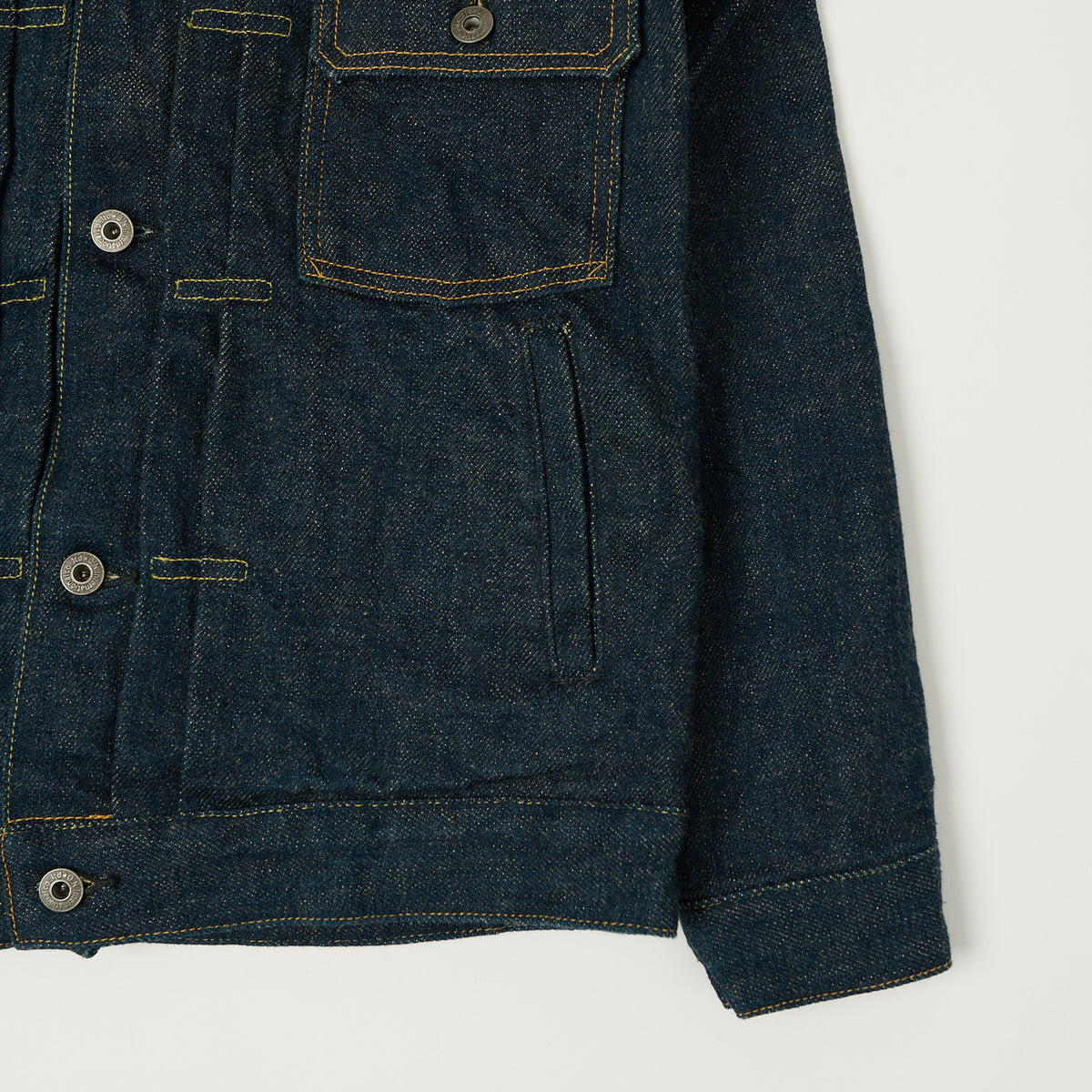 ONI Denim 02516PZR-BEG 'Beige Weft' Type II Denim Jacket - One Wash