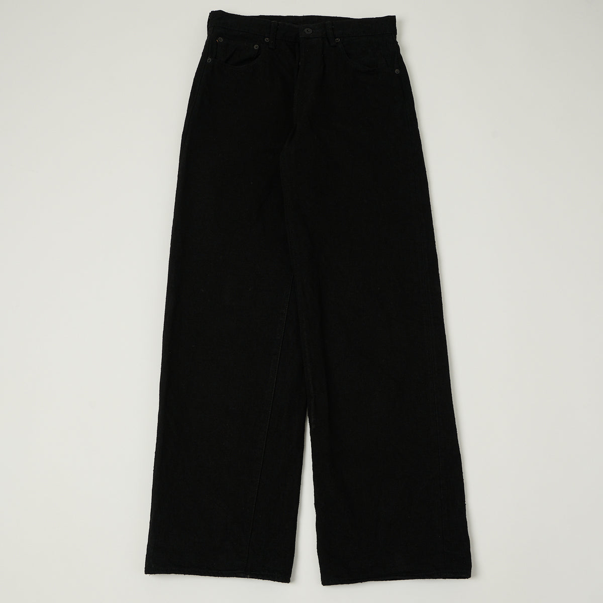 ONI Denim 222-CCDBKBK 'Crushed Concrete Denim' 15oz Extra Wide Straight Jean - Black