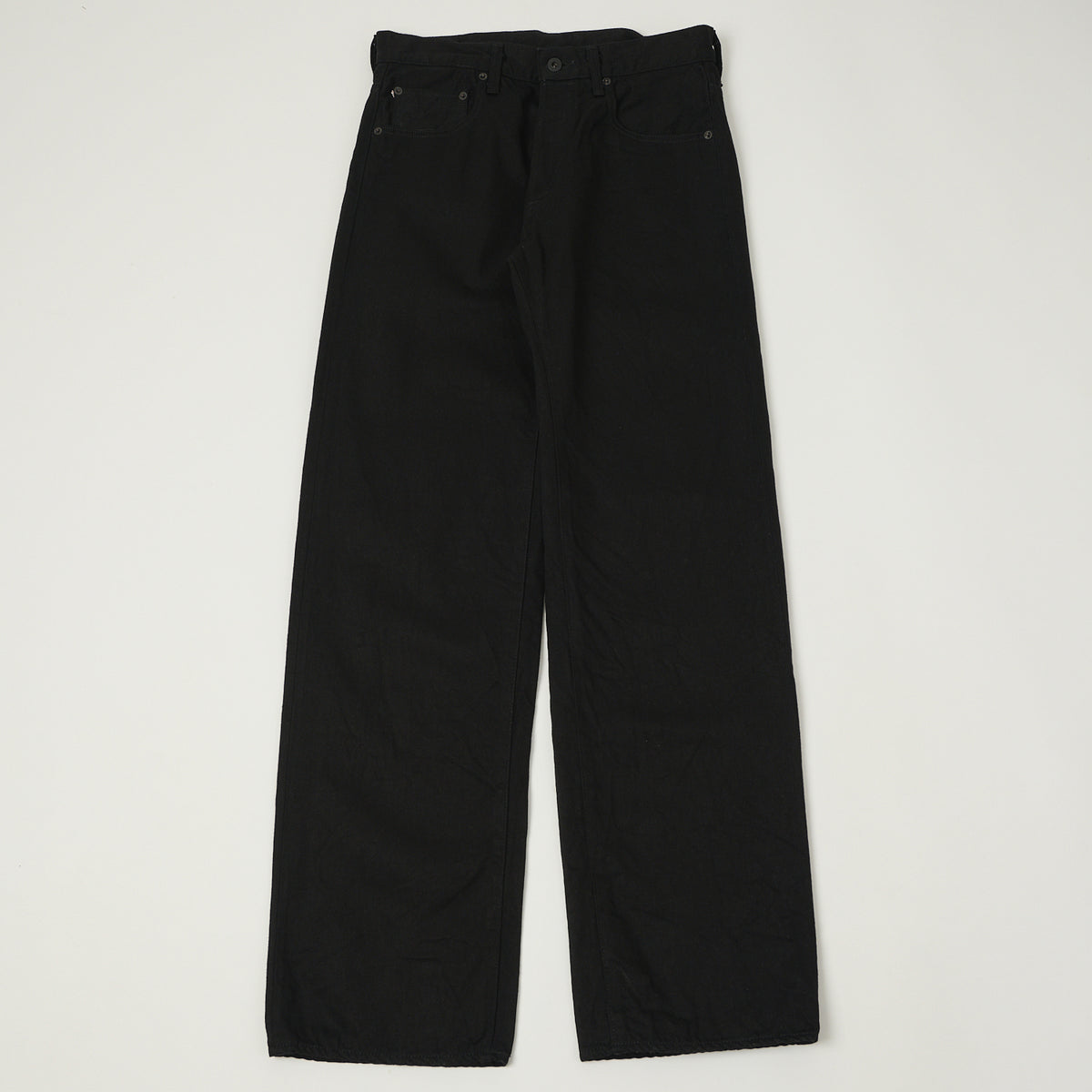 ONI Denim 200-13BK 13oz Wide Straight Jean - Black One Wash