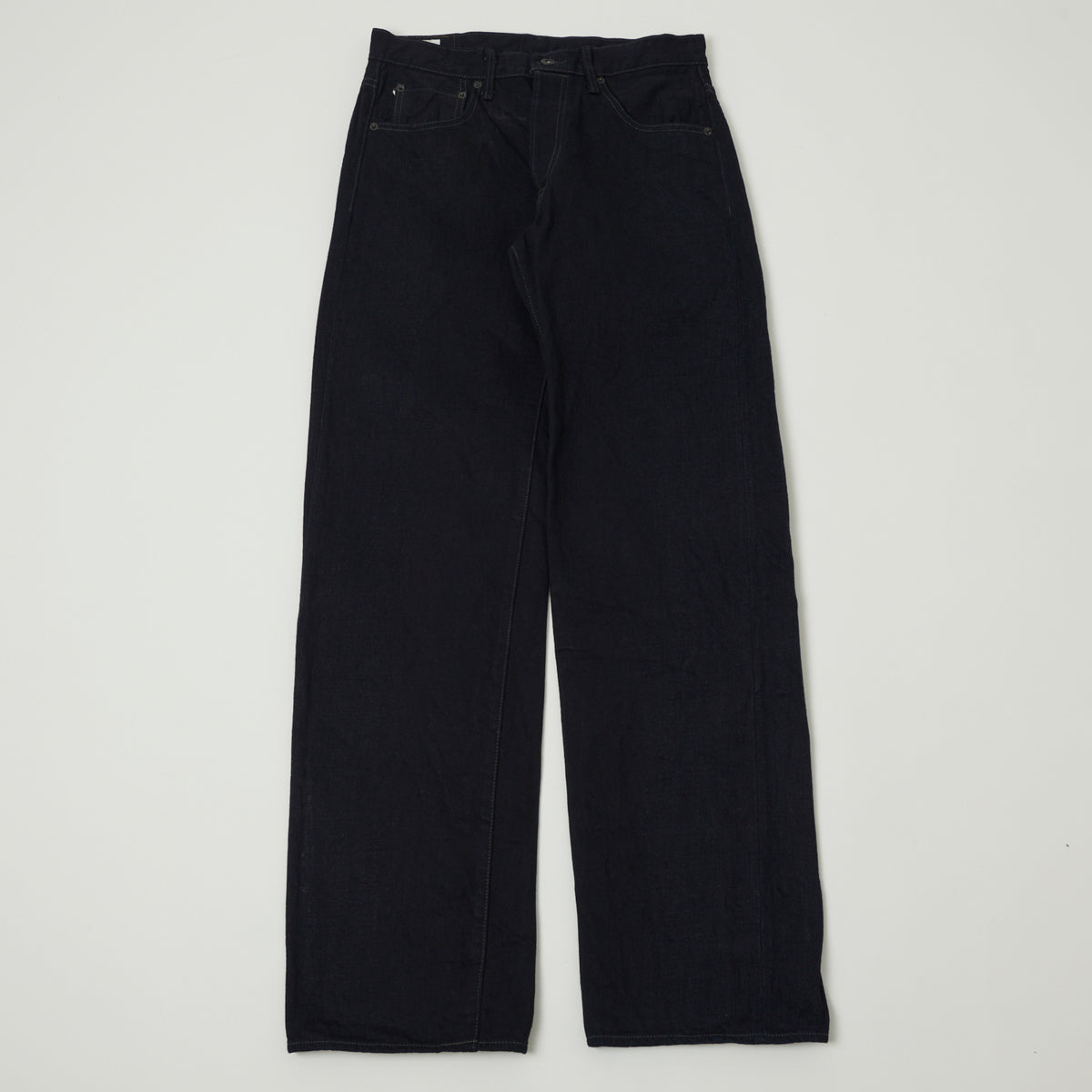 ONI Denim 200-14BLK 14oz Wide Straight Jean - One Wash