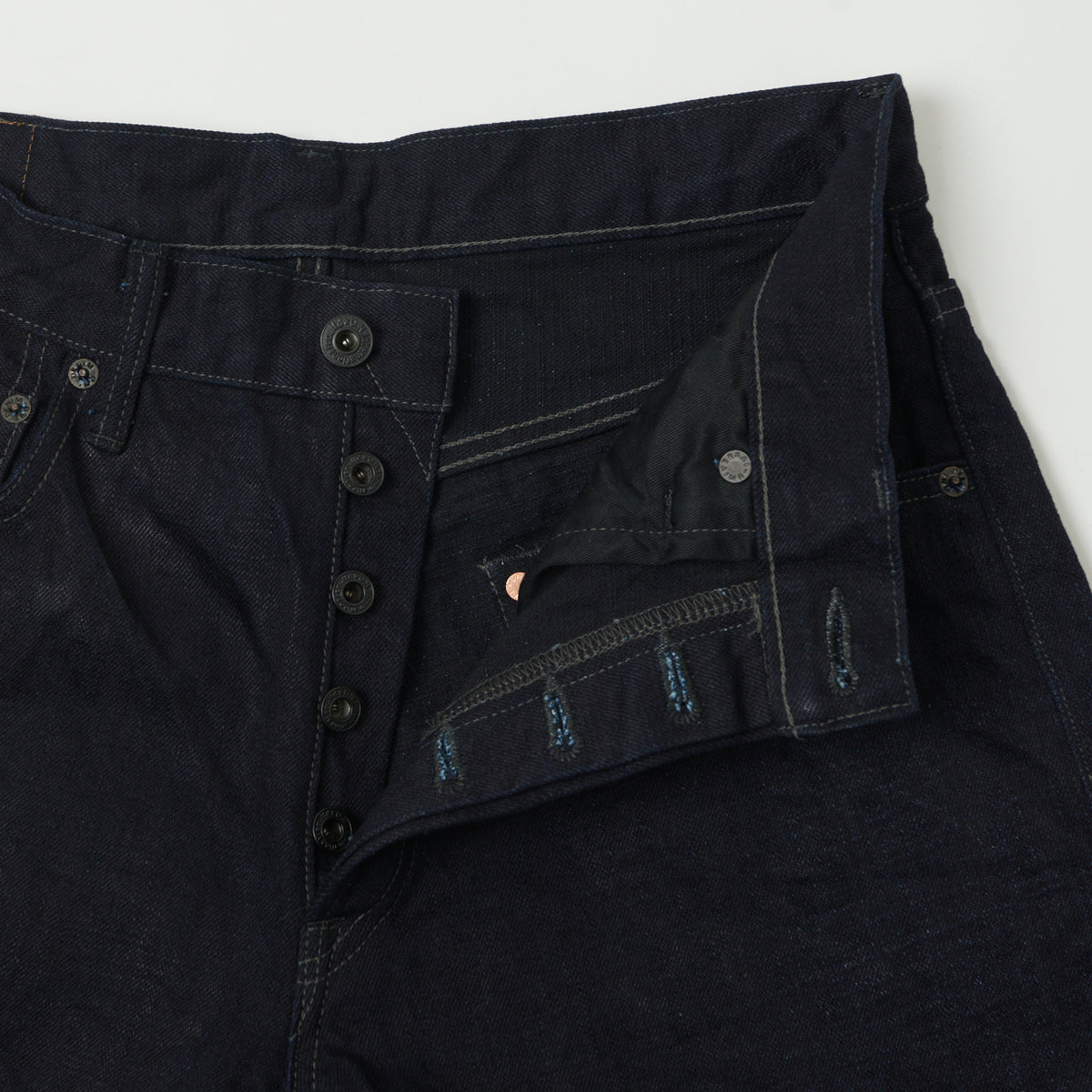ONI Denim 200-14BLK 14oz Wide Straight Jean - One Wash