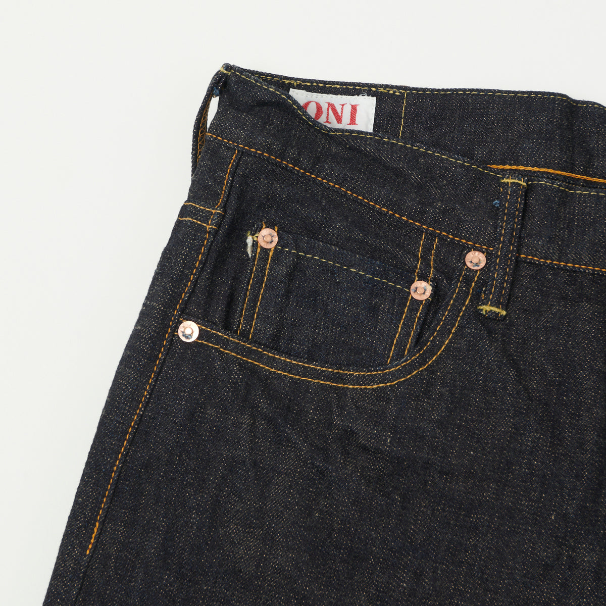 ONI Denim 200-14KBE 14oz Wide Straight Jean - One Wash