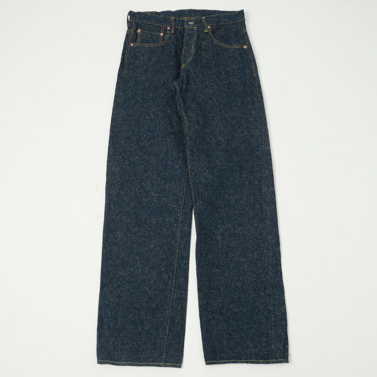 ONI Denim 200-CCD Kabuki 'Crushed Concrete Denim' 15oz Wide Straight Jean - One Wash