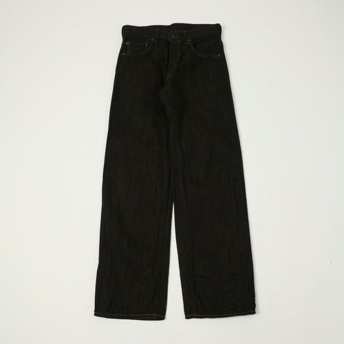 ONI Denim 200-BKOL 12.5oz Black x Olive Wide Straight Jean - One Wash