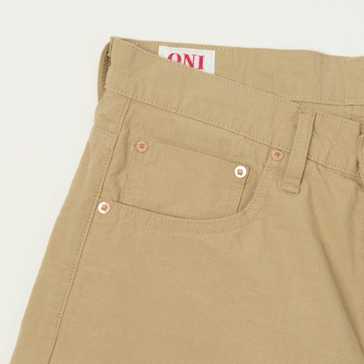 ONI Denim 200-8BE 8oz 'Beta Chambray' Wide Straight Jean - Beige