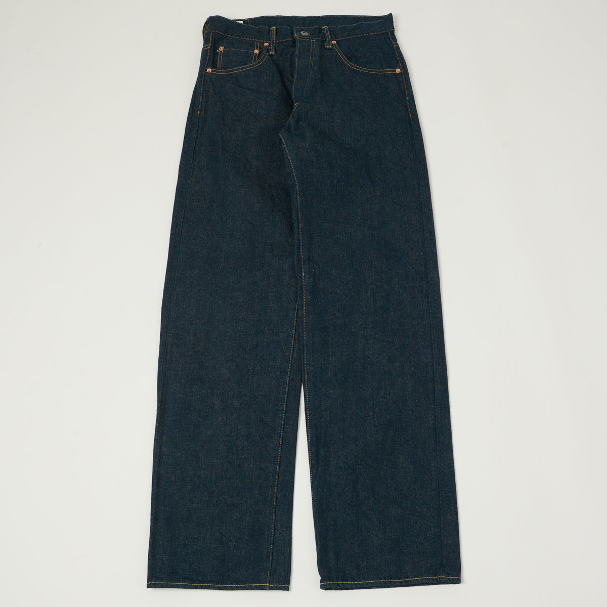 ONI Denim 200 Ishikawadai 15oz Wide Straight Jean - One Wash