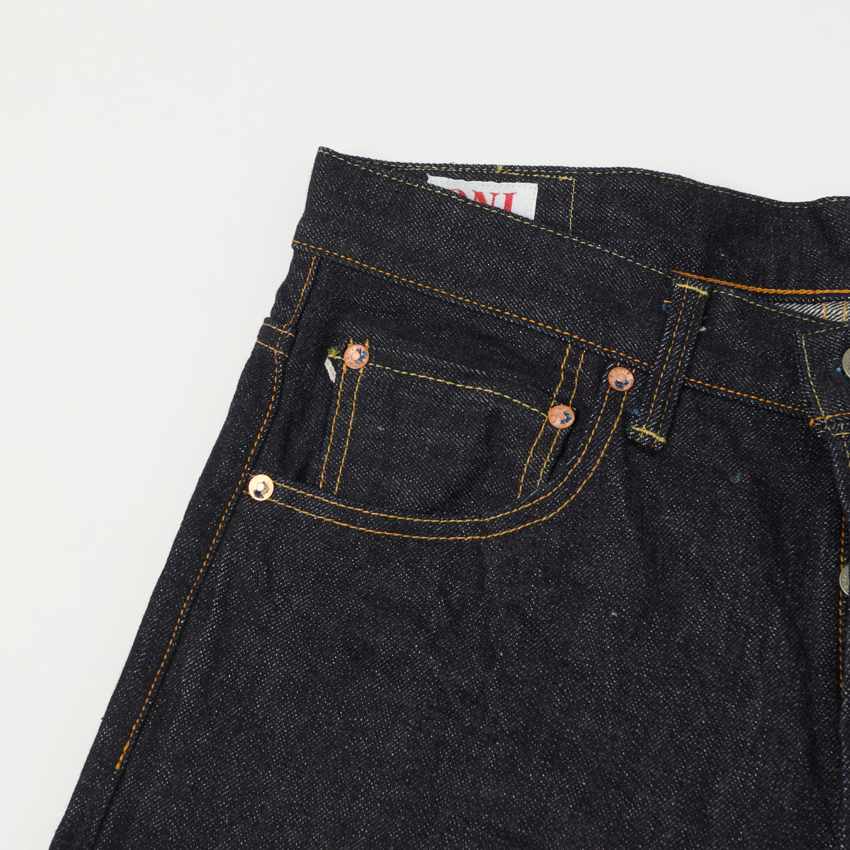 ONI Denim 200 15oz Wide Straight Jean - One Wash
