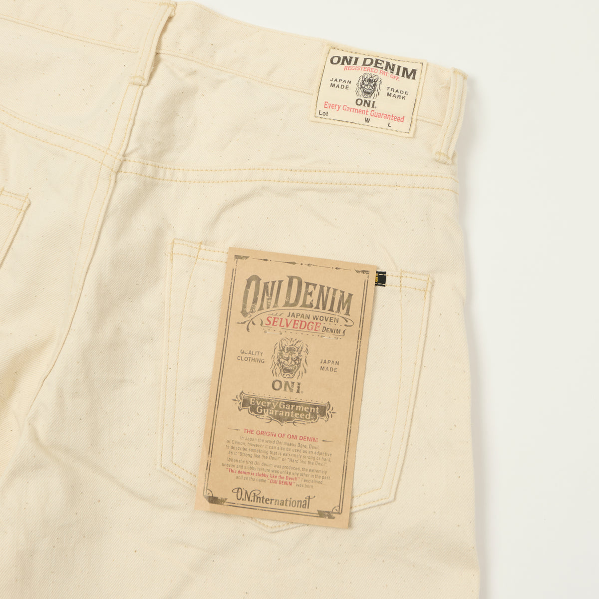ONI Denim 200-EC 12.5oz Wide Straight Jean - Ecru