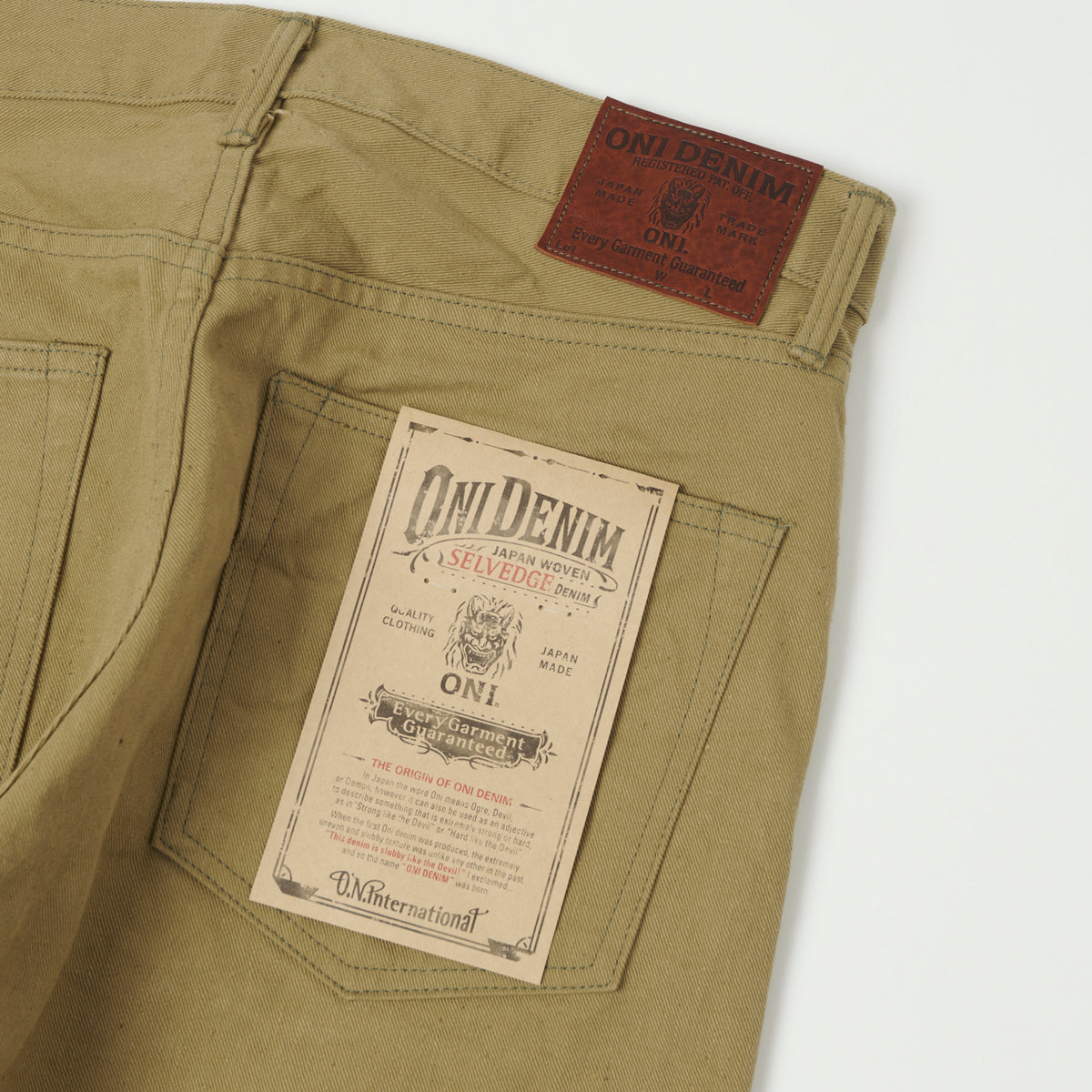 ONI Denim 206-BRD 'British Drill' Neat Loose Straight Jean - Tan One Wash