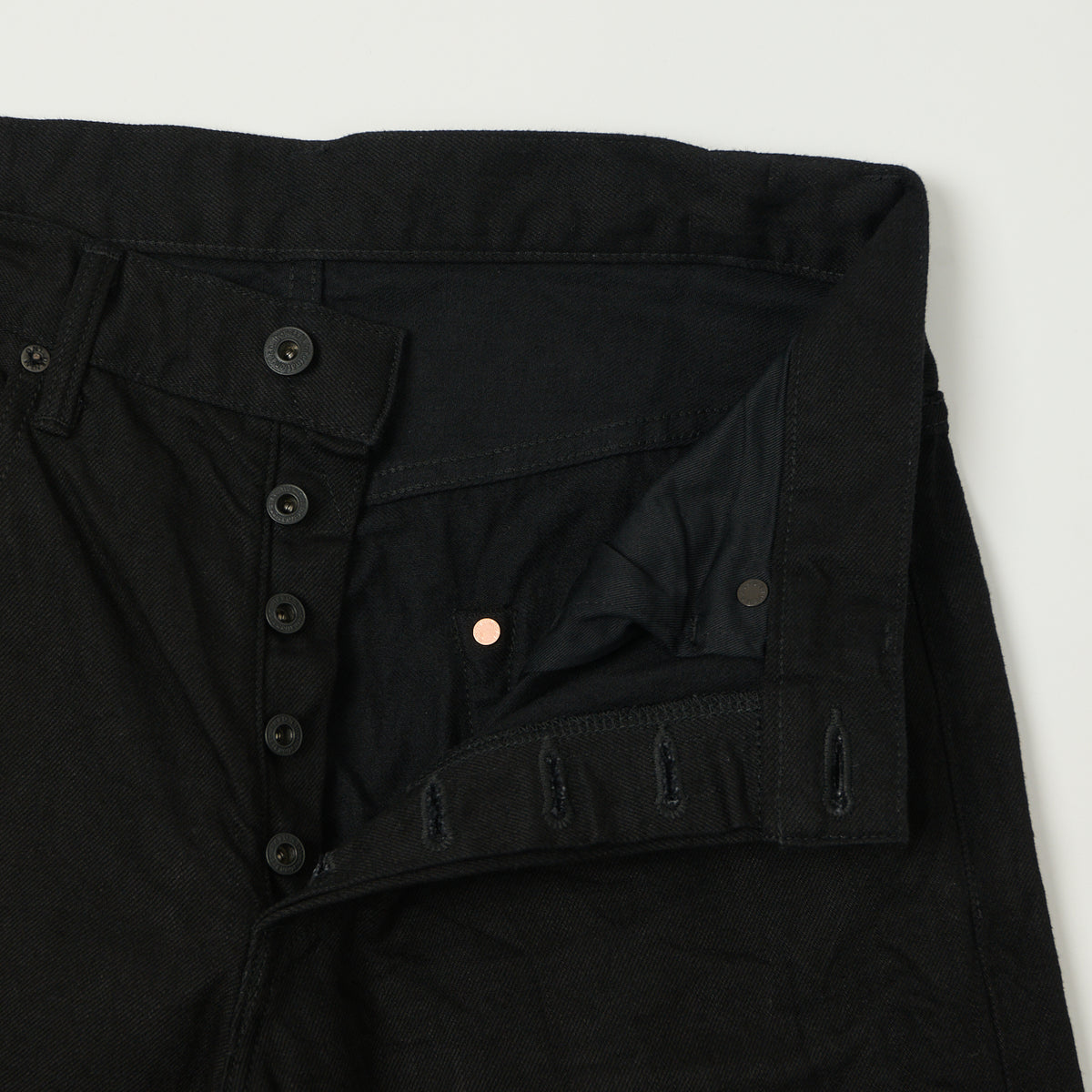 ONI Denim 222-13BK 13oz Extra Wide Straight Jean - Black One Wash