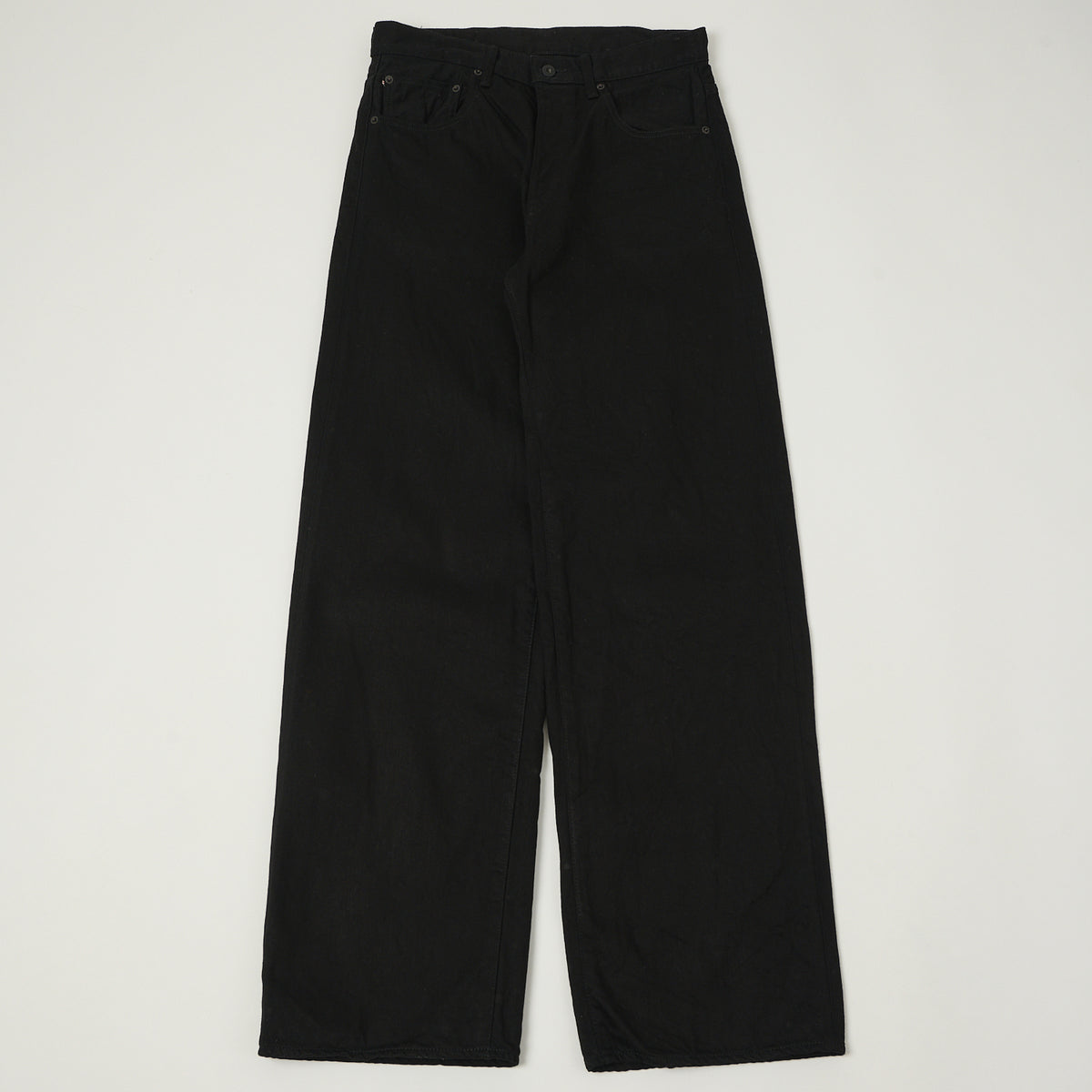 ONI Denim 222-13BK 13oz Extra Wide Straight Jean - Black One Wash