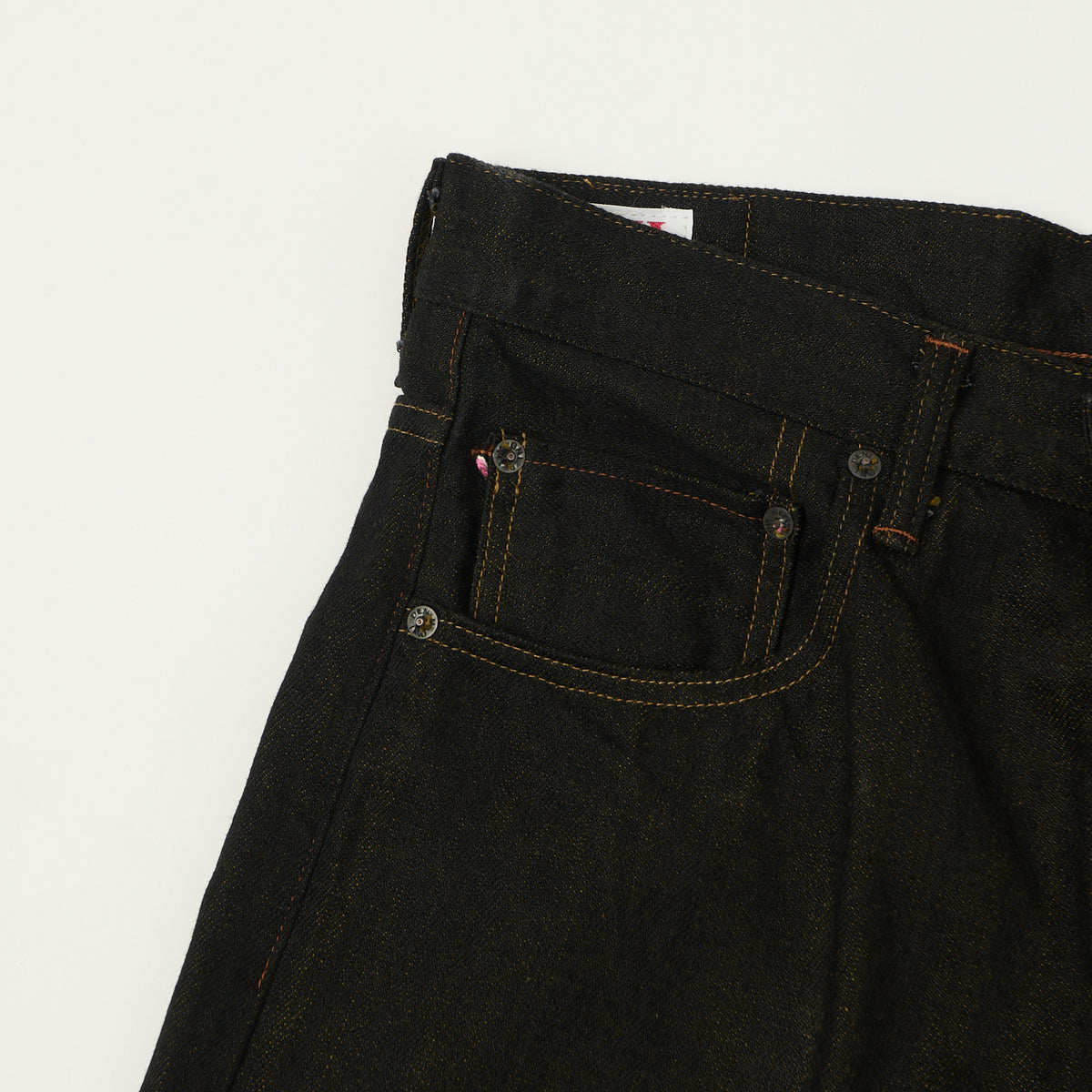 ONI Denim 222-BKOL 12.5oz Black x Olive Extra Wide Straight Jean - One Wash
