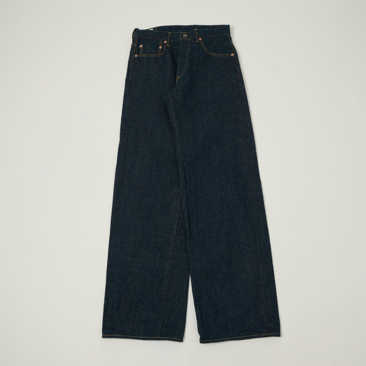 ONI Denim 222 Ishikawadai 15oz Extra Wide Straight Jean - One Wash