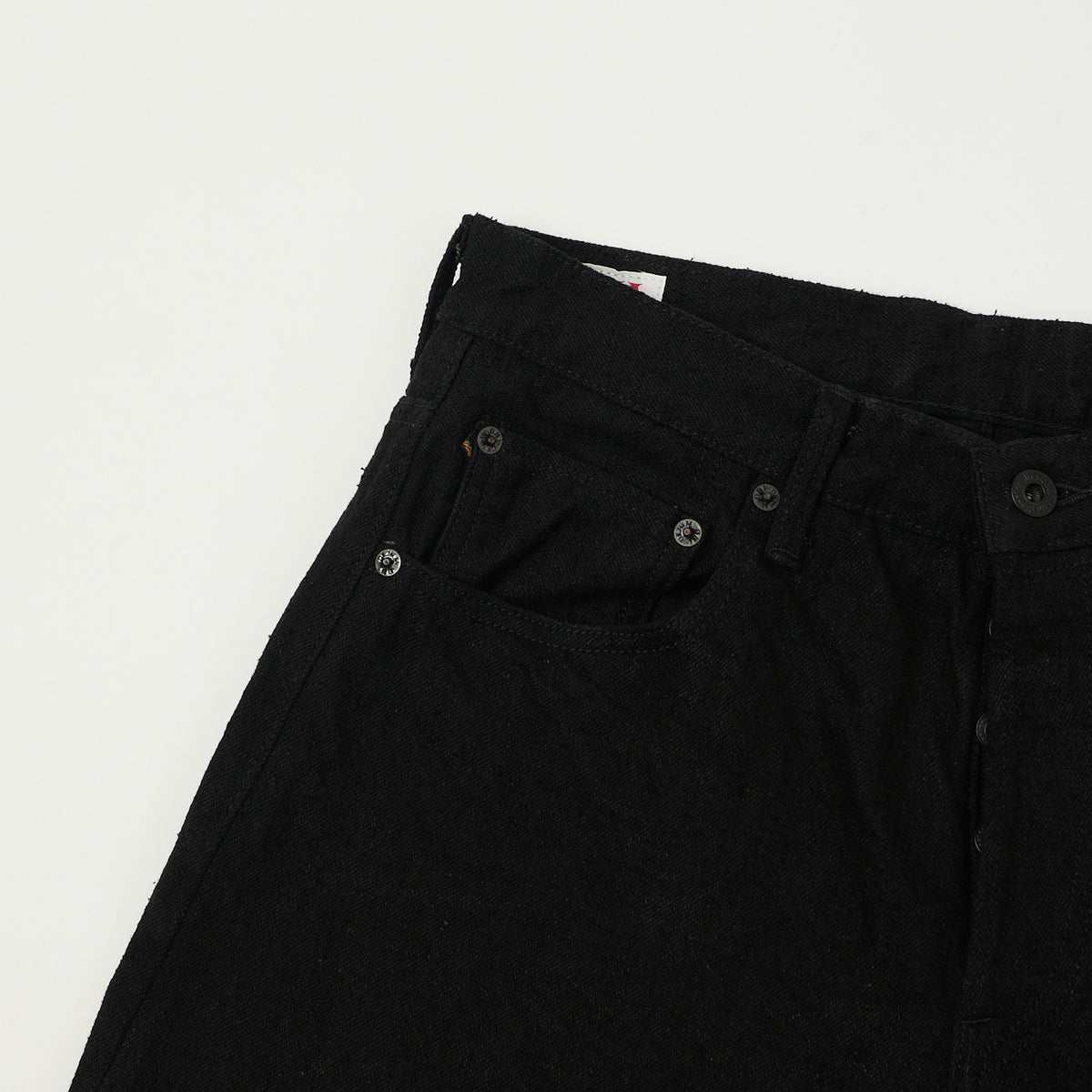 ONI Denim 222-CCDBKBK 'Crushed Concrete Denim' 15oz Extra Wide Straight Jean - Black