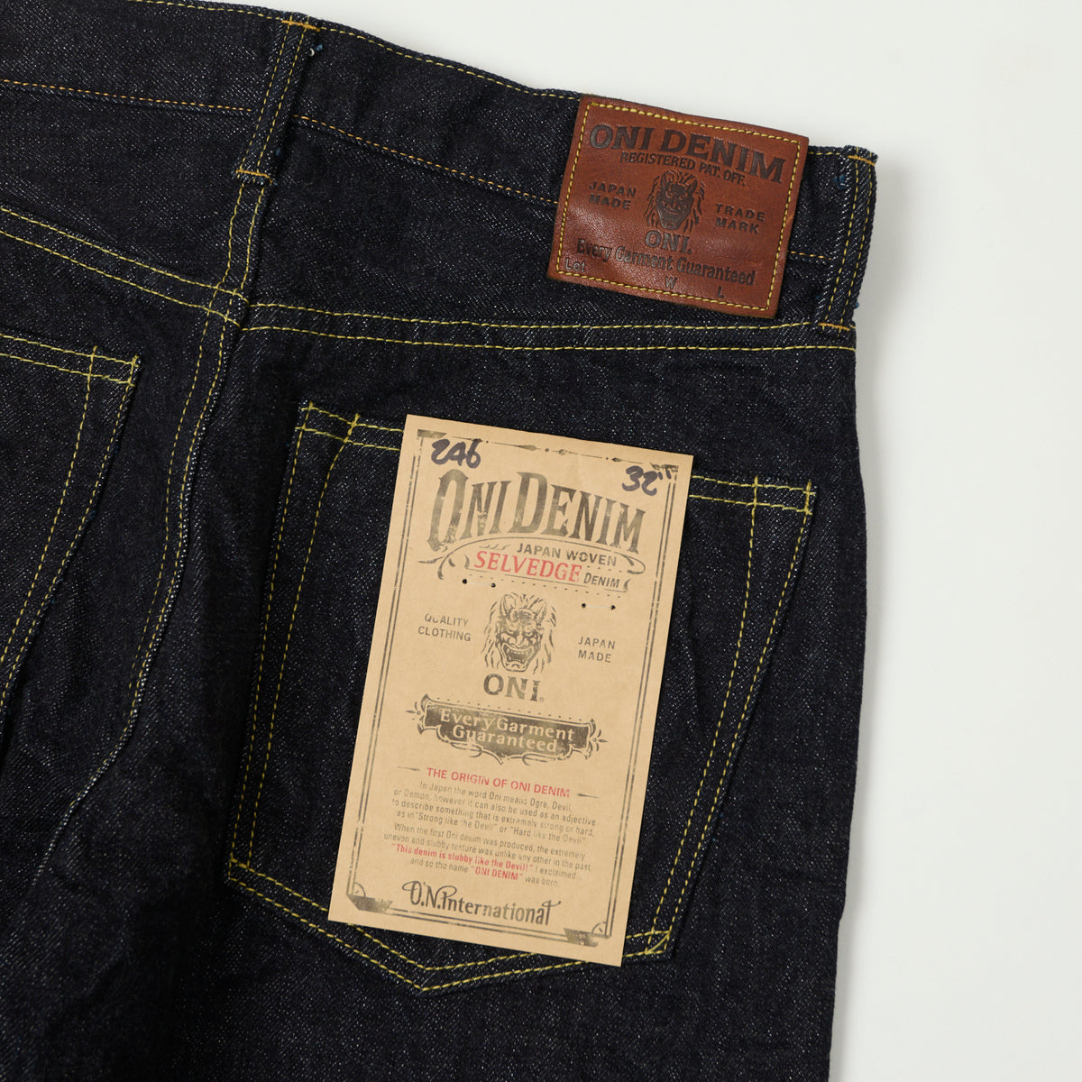 ONI Denim 246 15oz Relaxed Tapered Jean - One Wash