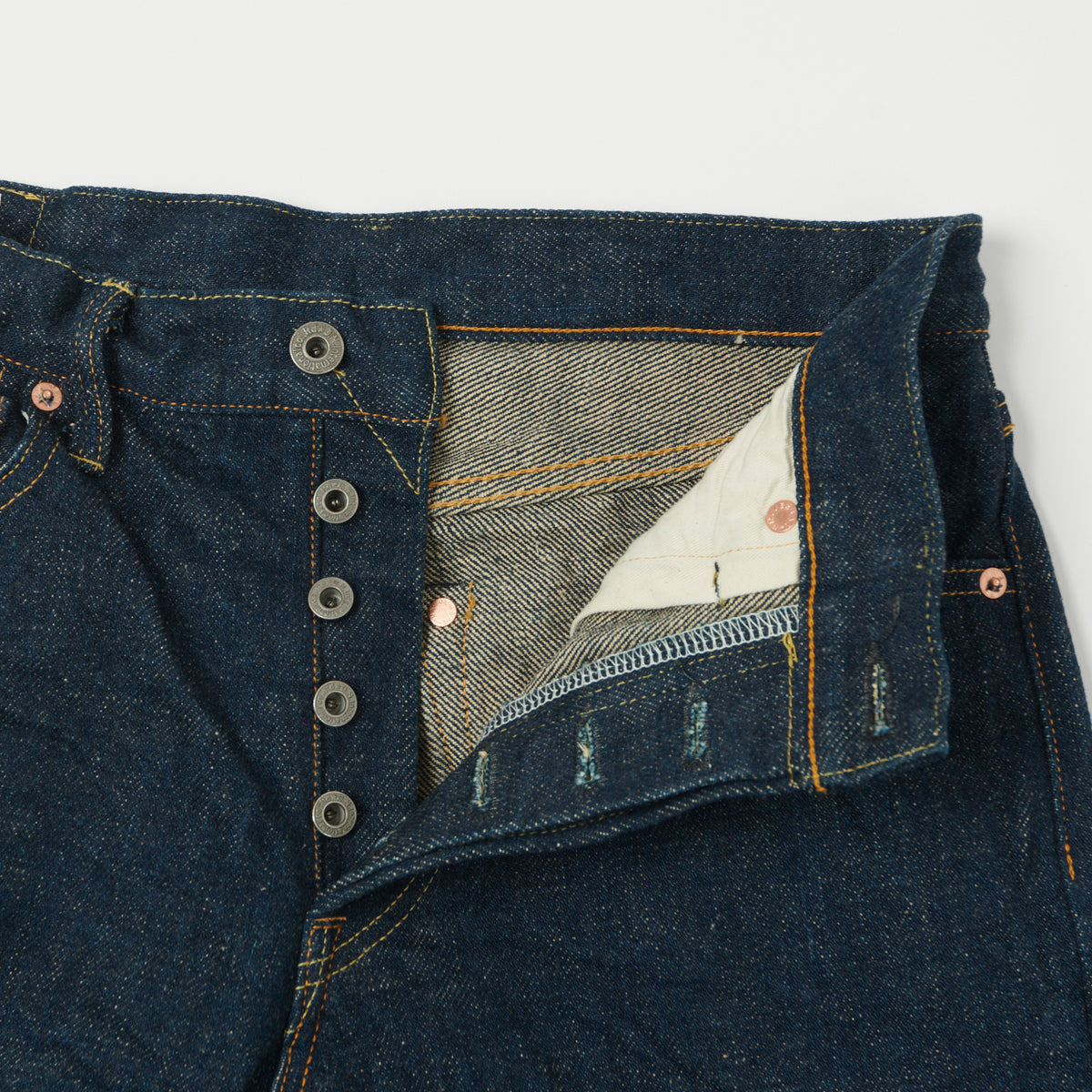 ONI Denim 246ZR-KABEG 20oz Secret Denim Kabuki Emi Relaxed Tapered Jean - One Wash
