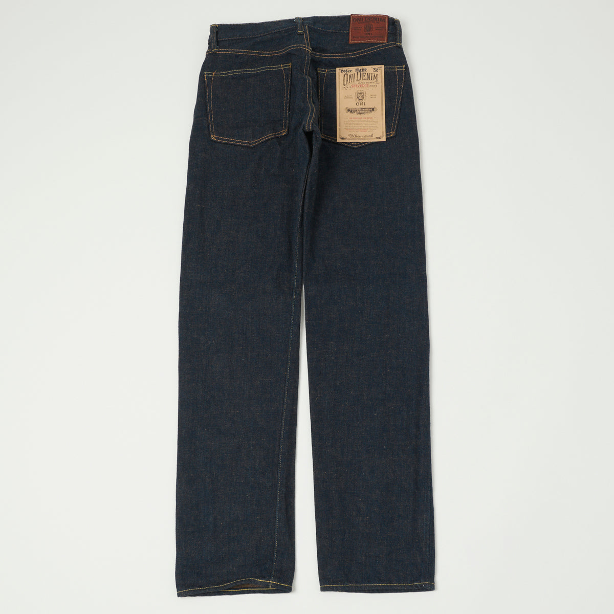 ONI Denim 246ZR-KAKBR 20oz Secret Denim Relaxed Tapered Jean - One Wash