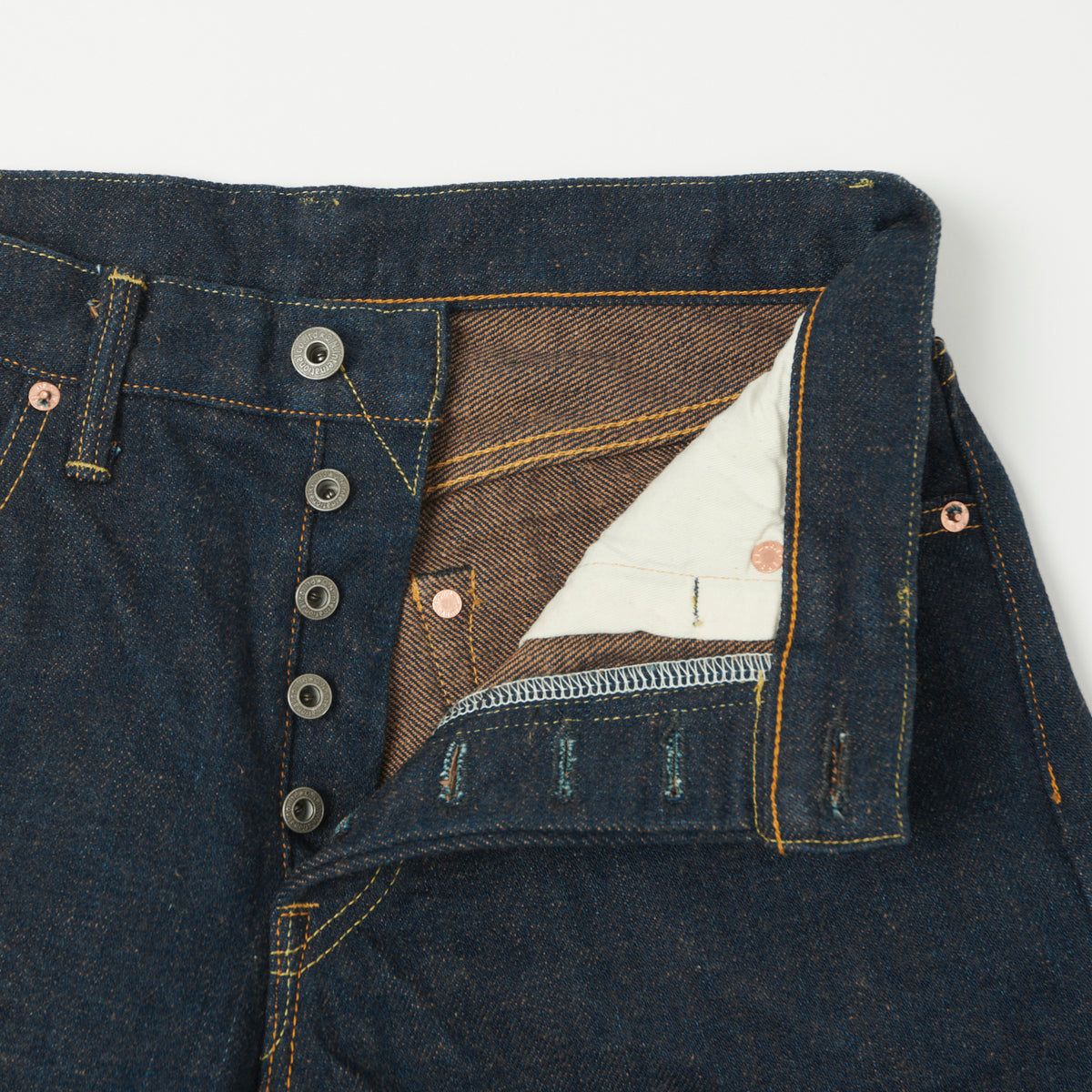 ONI Denim 246ZR-KAKBR 20oz Secret Denim Relaxed Tapered Jean - One Wash