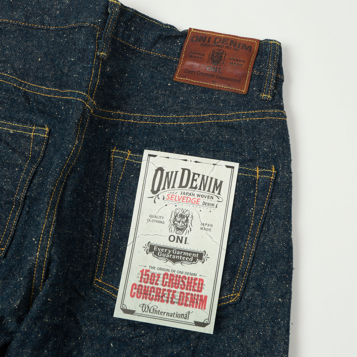 ONI Denim 266-CCD Kabuki 'Crushed Concrete Denim' 15oz Loose Straight Jean - One Wash