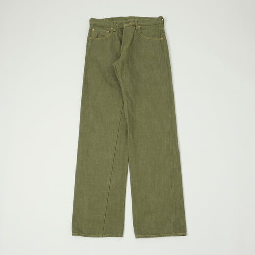 ONI Denim 266-OLD18 18oz Loose Straight Jean - Olive
