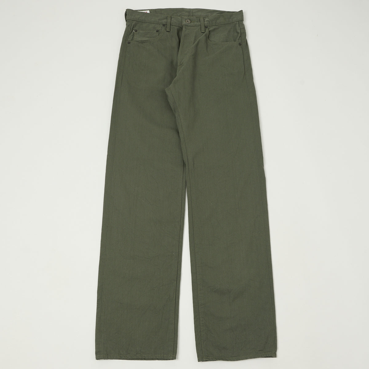 ONI Denim 266SVC-GOL Chino Cloth Loose Straight Jean - Grey/Olive
