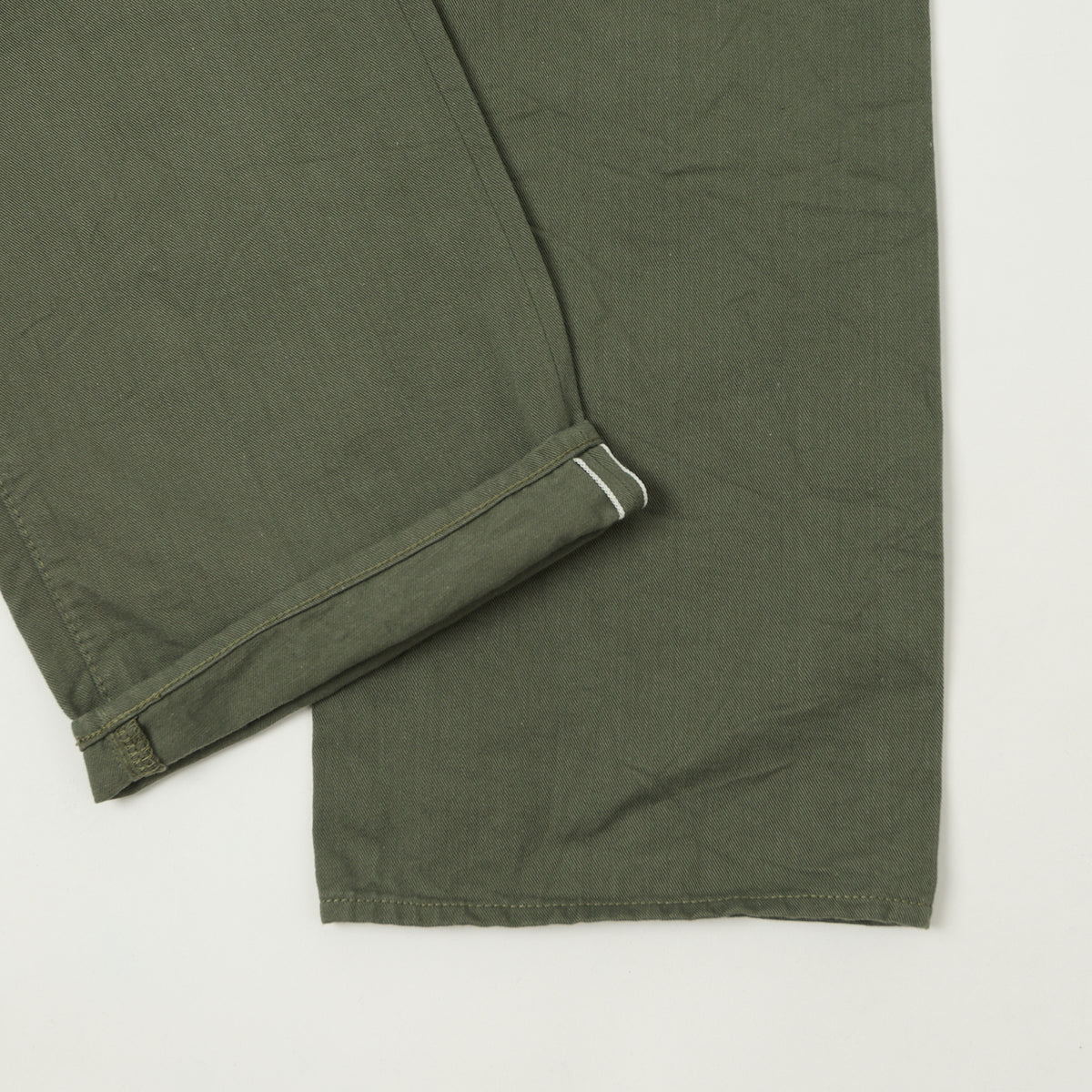 ONI Denim 266SVC-GOL Chino Cloth Loose Straight Jean - Grey/Olive