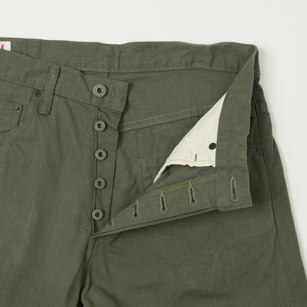 ONI Denim 266SVC-GOL Chino Cloth Loose Straight Jean - Grey/Olive