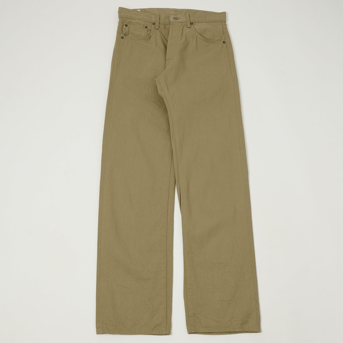 ONI Denim 266SVC-KHB Chino Cloth Loose Straight Jean - Khaki Beige