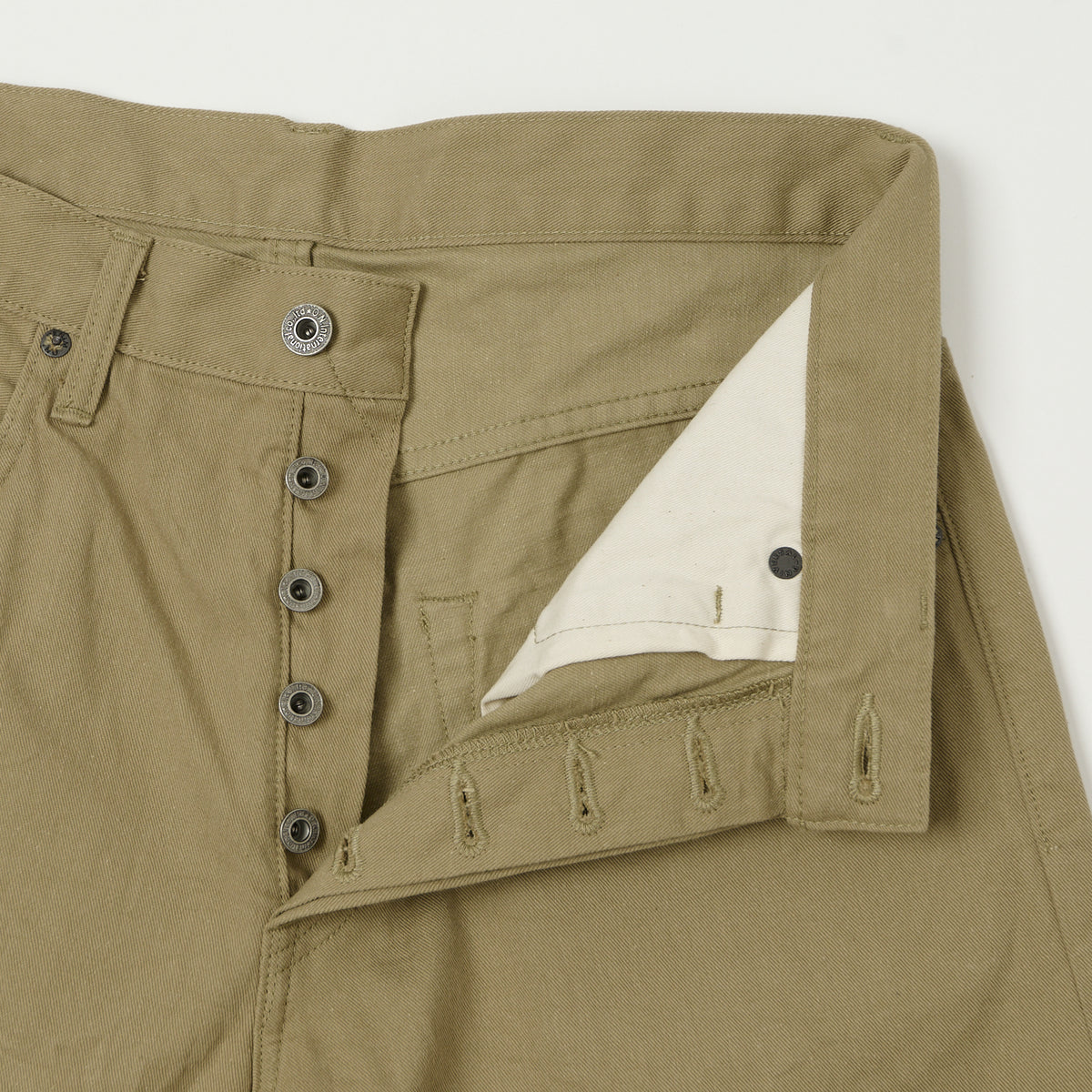 ONI Denim 266SVC-KHB Chino Cloth Loose Straight Jean - Khaki Beige