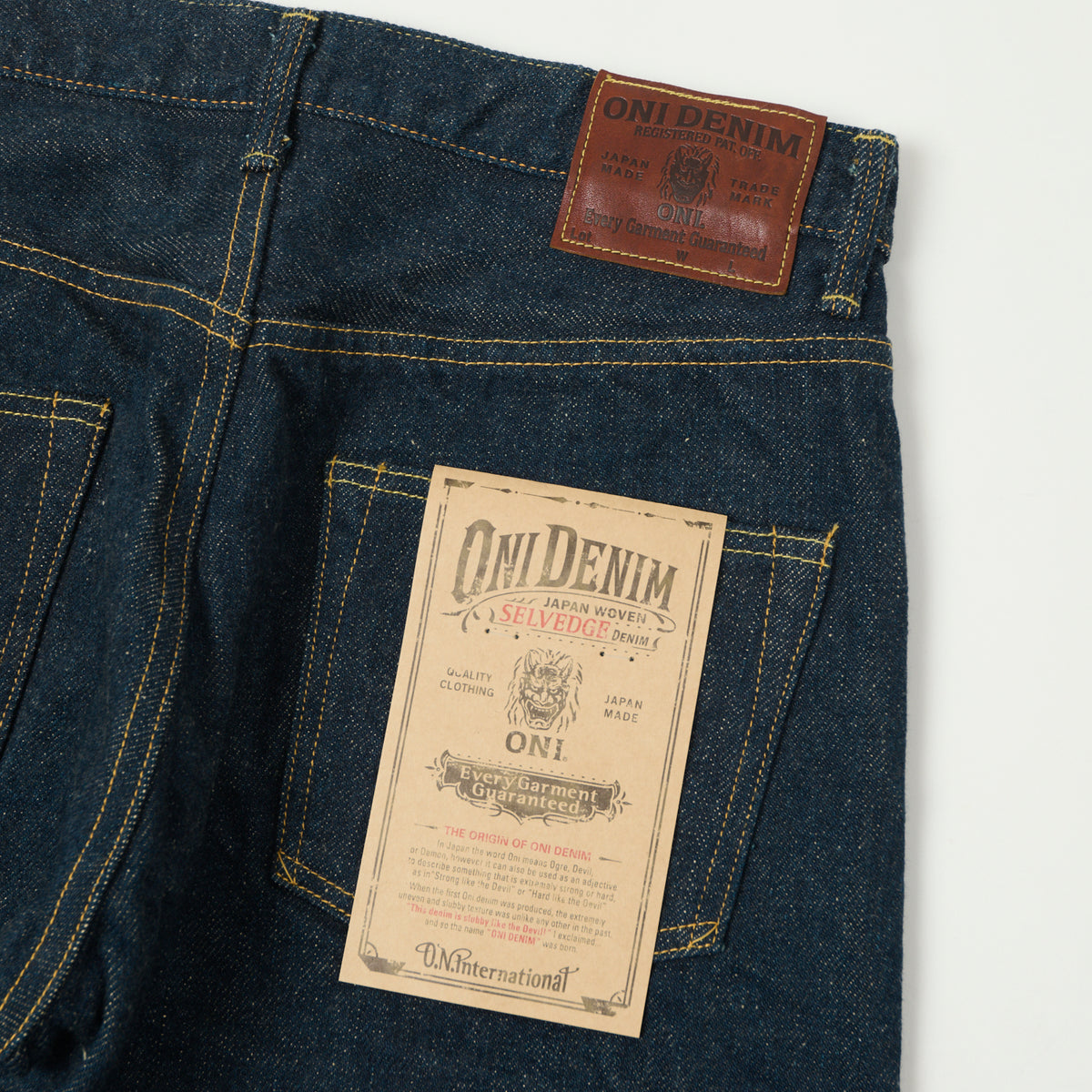 ONI Denim 266ZR-ECRU 'Secret Denim Ecru Weft' 20oz Loose Straight Jean - One Wash