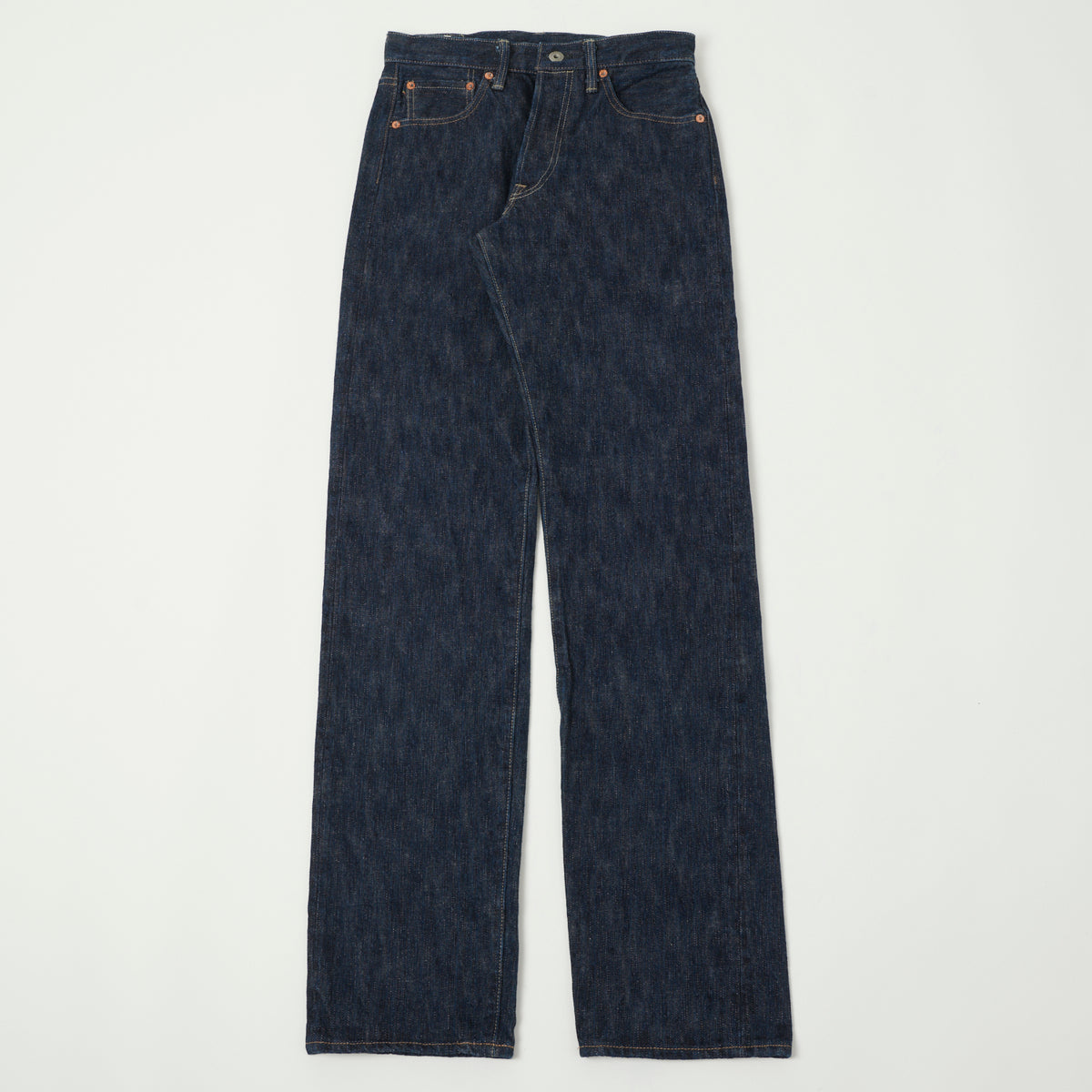 ONI Denim 266 Kase 16oz Natural Indigo 'Kabuki' Selvedge Loose Straight Jean - One Wash