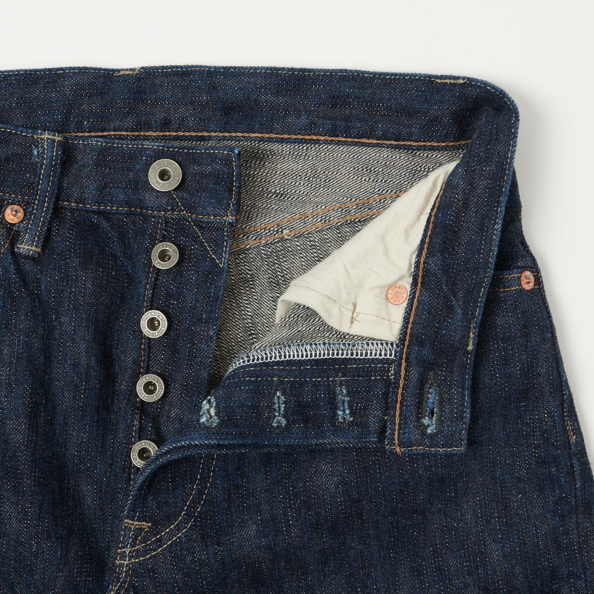 ONI Denim 266 Kase 16oz Natural Indigo 'Kabuki' Selvedge Loose Straight Jean - One Wash