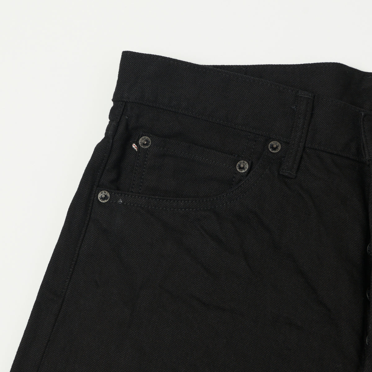 ONI Denim 286-13BK 13oz Regular Straight Jean - Black One Wash