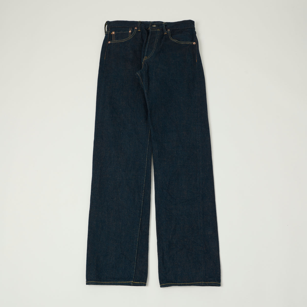 ONI Denim 288ZR-LBR 20oz Brown Weft 'Secret Denim' Loose Straight Jean - One Wash