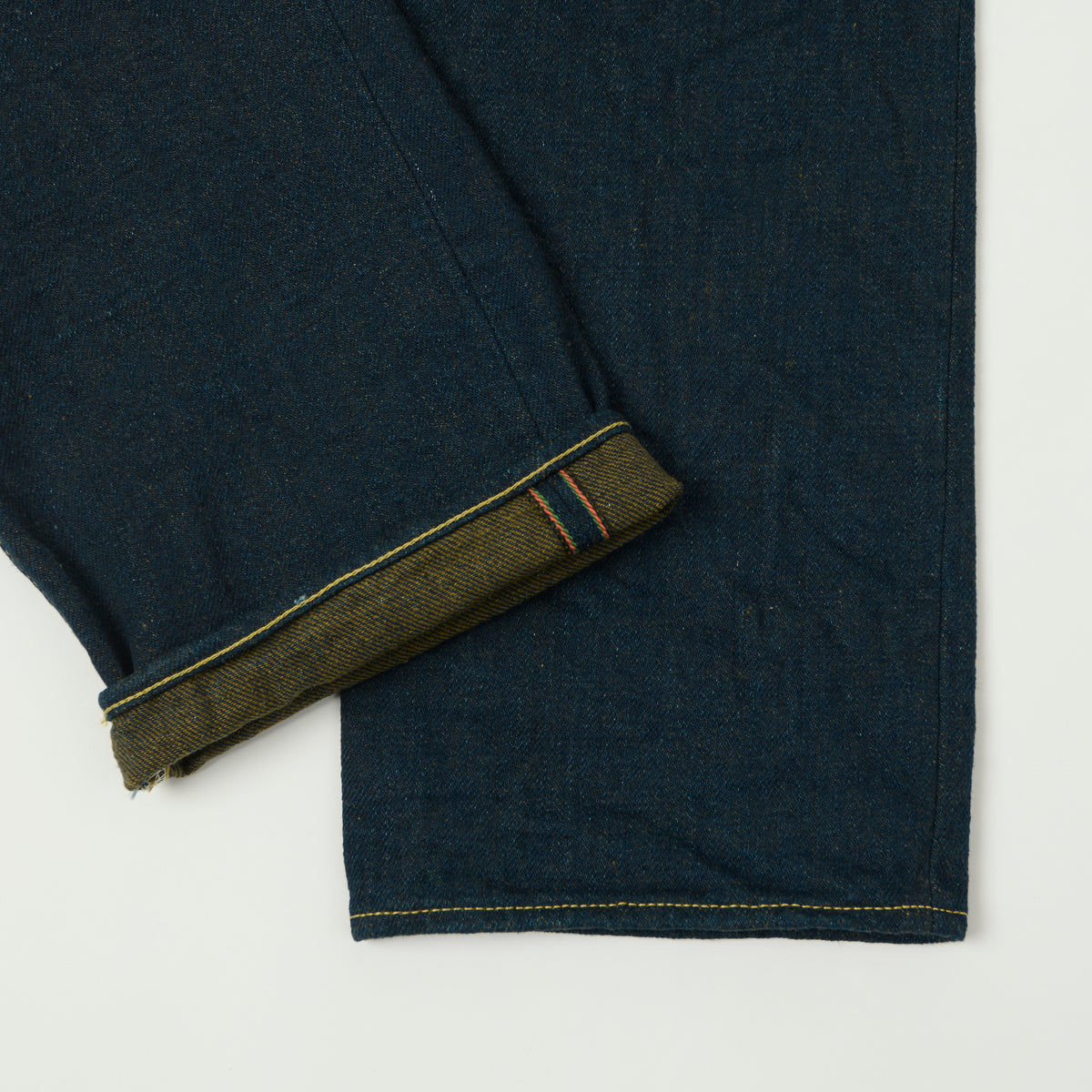 ONI Denim 288ZR-OLV 20oz Olive Weft 'Secret Denim' Loose Straight Jean - One Wash