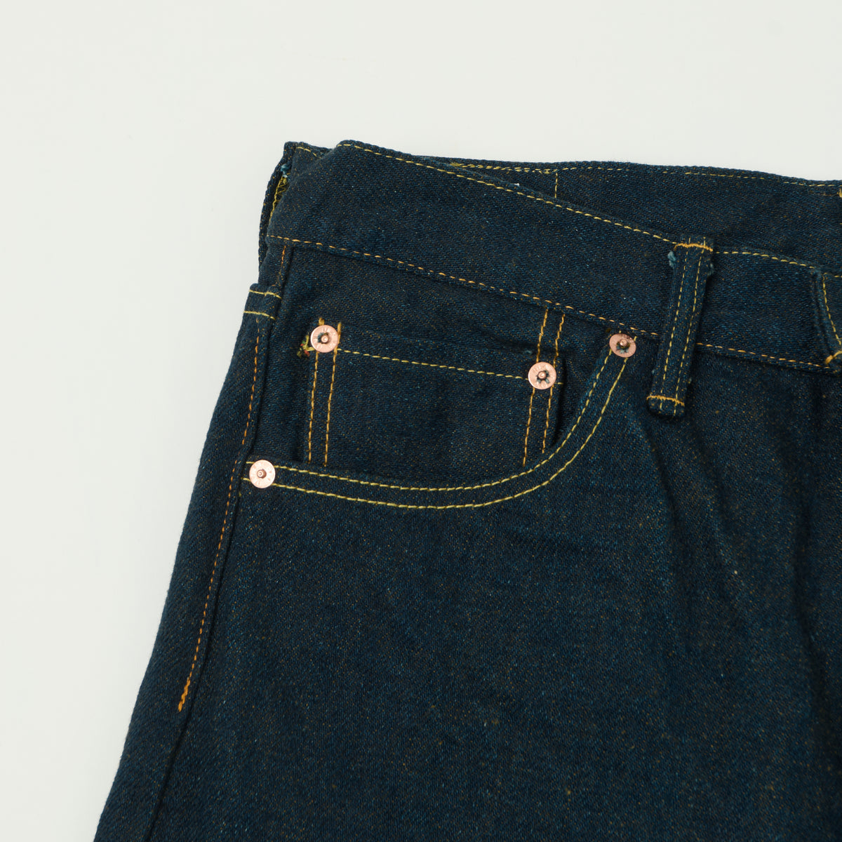 ONI Denim 288ZR-OLV 20oz Olive Weft 'Secret Denim' Loose Straight Jean - One Wash