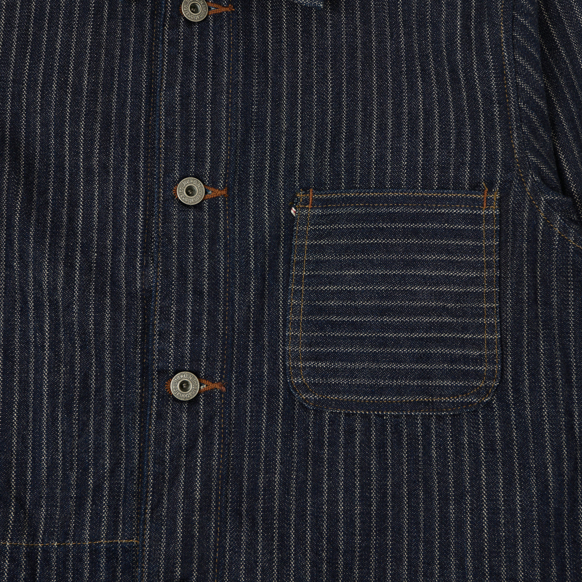 ONI Denim 03501-HJS 12oz Drop Needle Coverall Jacket - One Wash