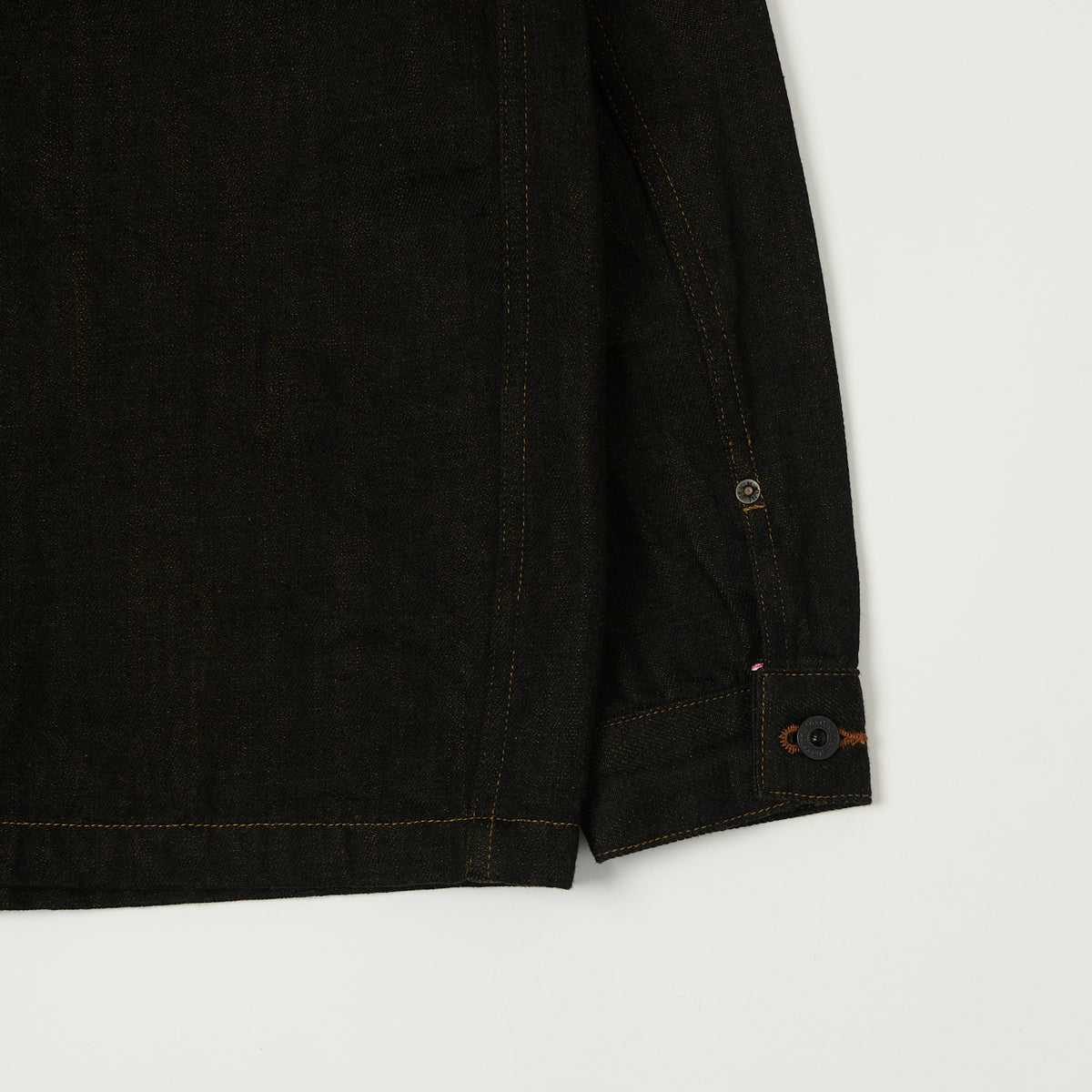 ONI Denim 03100-BKOL 12.5oz Black x Olive Work Jacket - One Wash