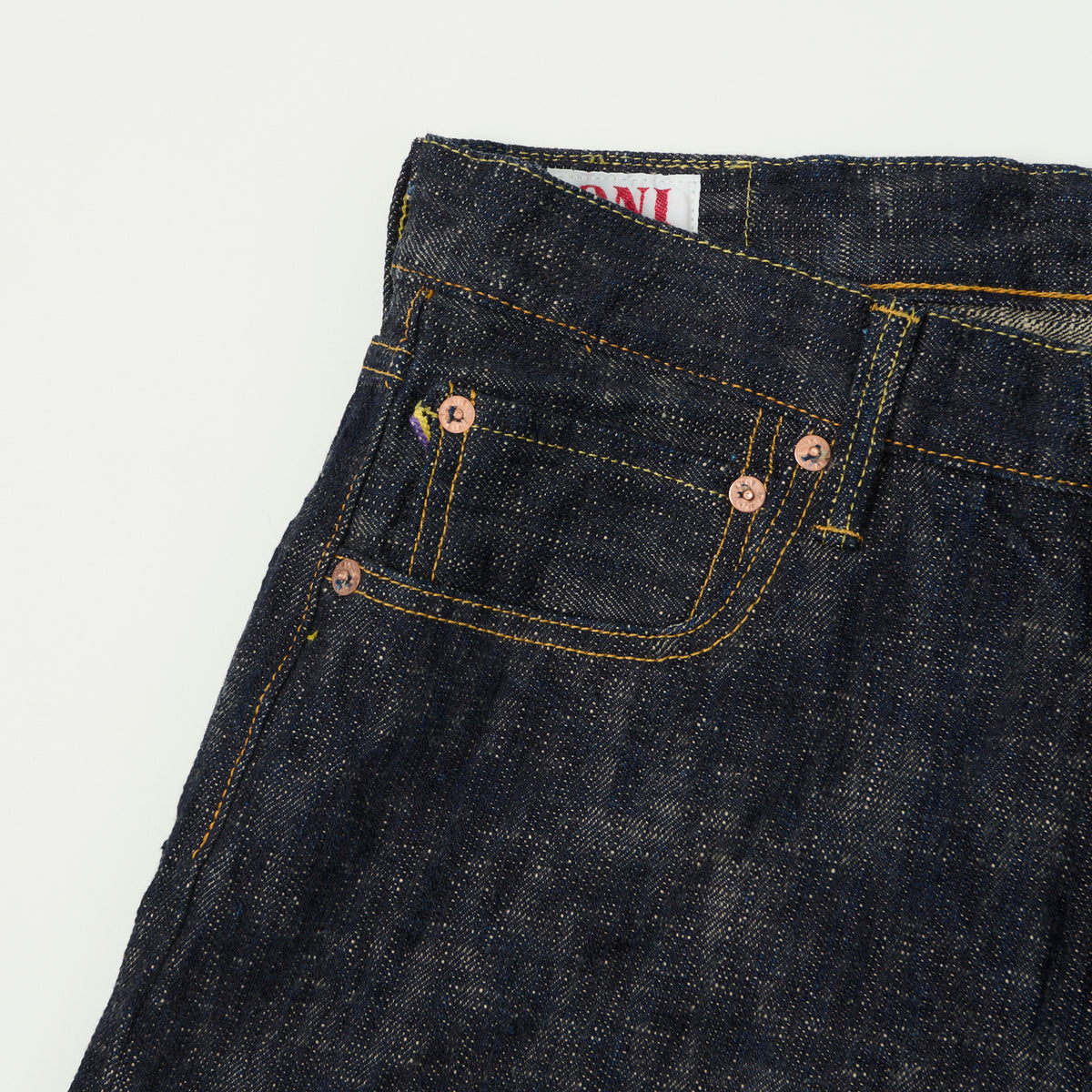 ONI Denim 505-Kasuri 17oz Regular Straight Jean - One Wash