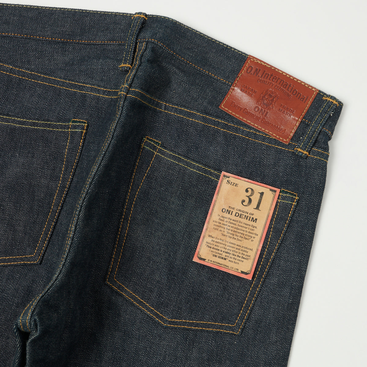 ONI Denim 552 14.5oz Slim Straight Jean - Raw