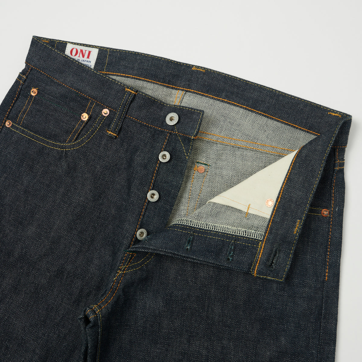 ONI Denim 552 14.5oz Slim Straight Jean - Raw